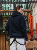 Marineblaue Oversize-Ski-Club-Weste