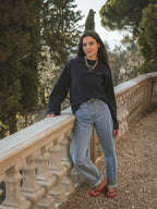 Navy Raglan Long-Sleeve T-shirt