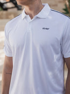 White Stitched Sport Polo