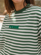 Green Stripe Femme T-shirt