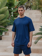 Blue Oversized Sport T-shirt