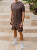 Coffee Brown Basic Sport T-shirt