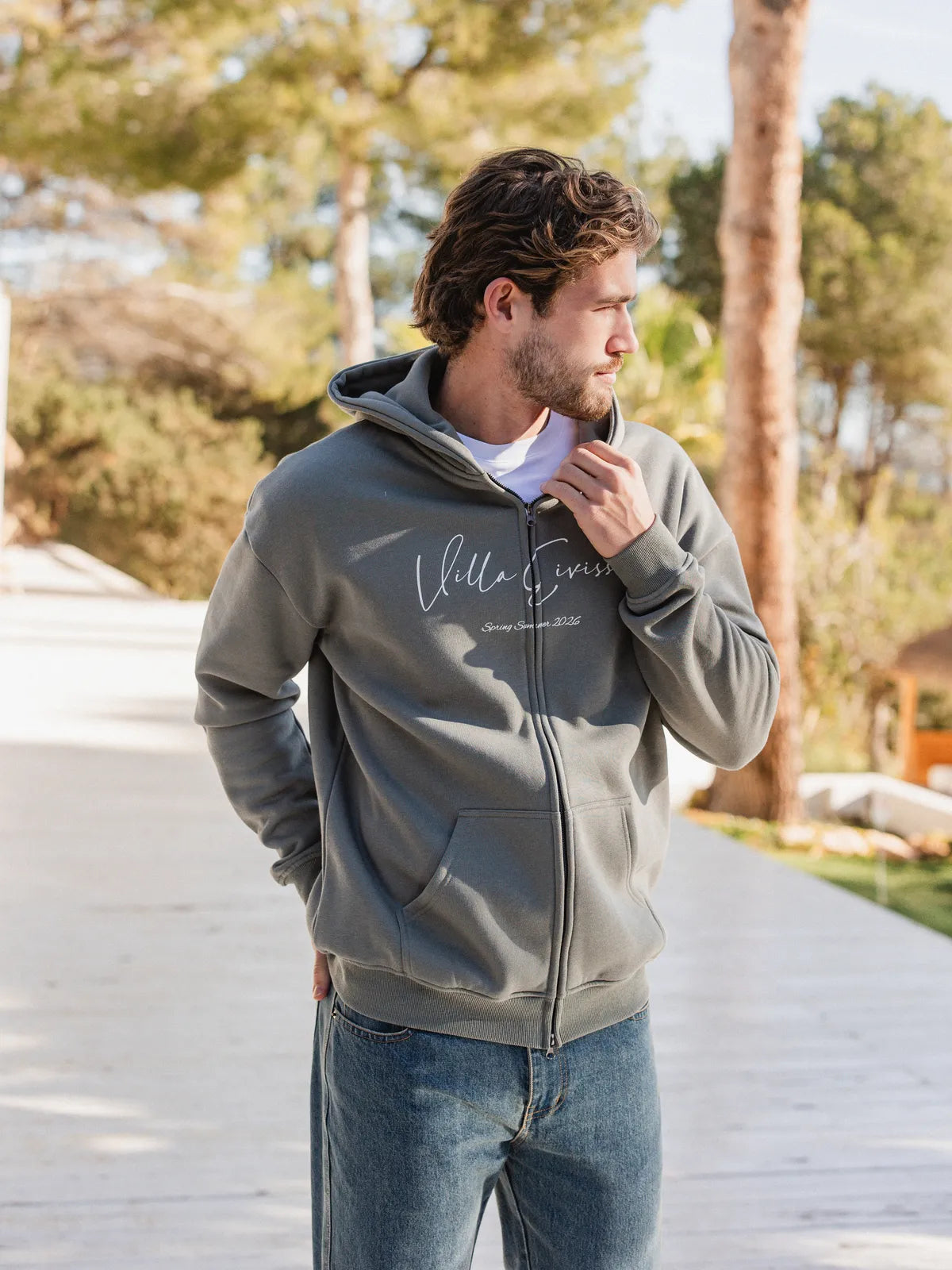 Olive Eivissa Oversized Vest