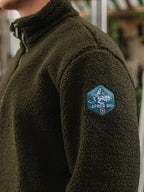 Army Teddy Half Zip Sweater