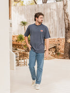 Blue Patch Oversized T-Shirt