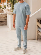 Light Blue Eivissa Oversized T-Shirt