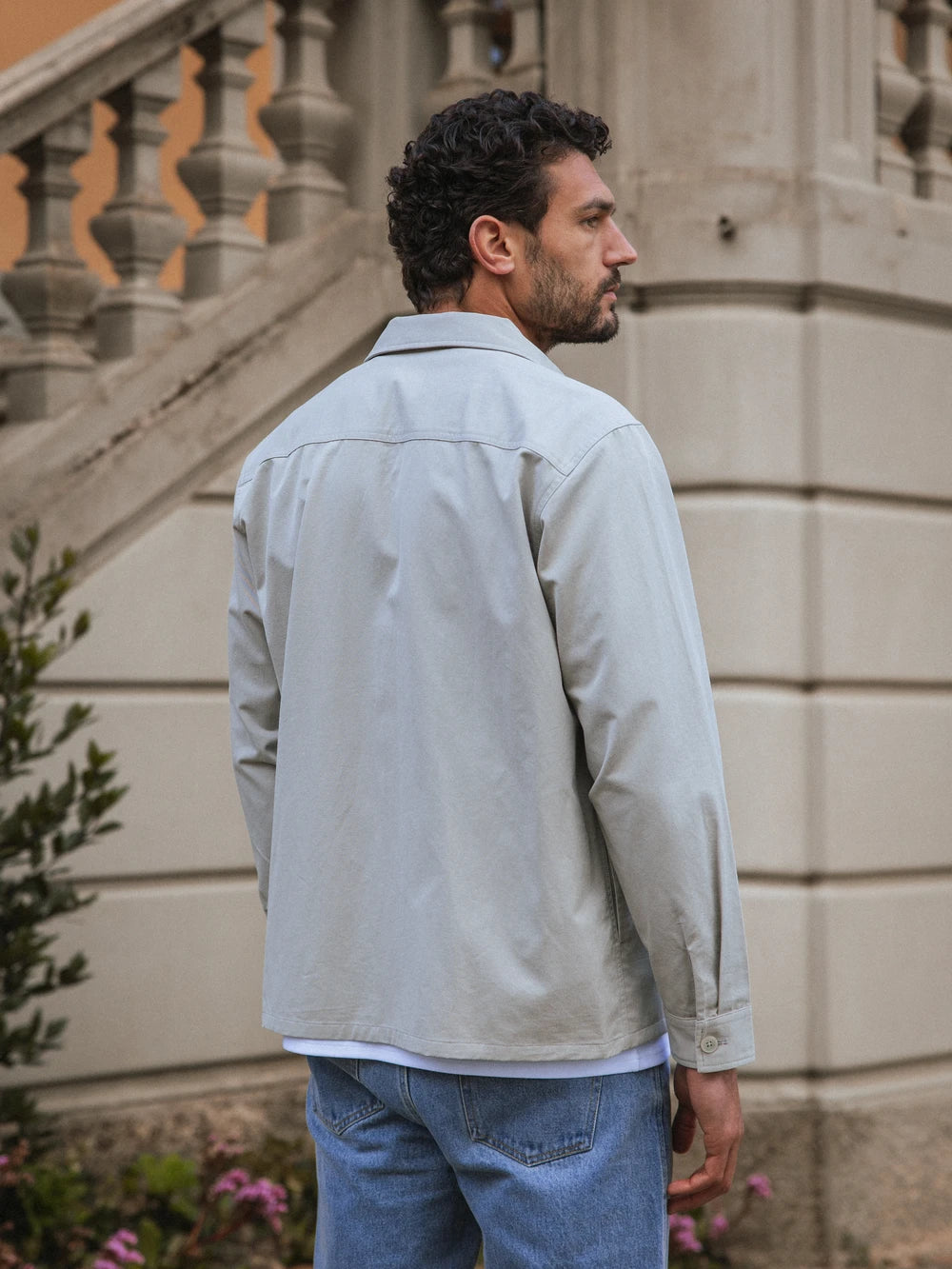Olive Structured Overshirt