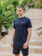 Navy Stitched Sport T-shirt