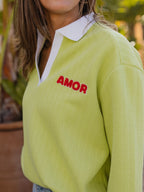 Knitted Amor Oversized Polo