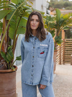 Light Blue Denim Amor Overshirt