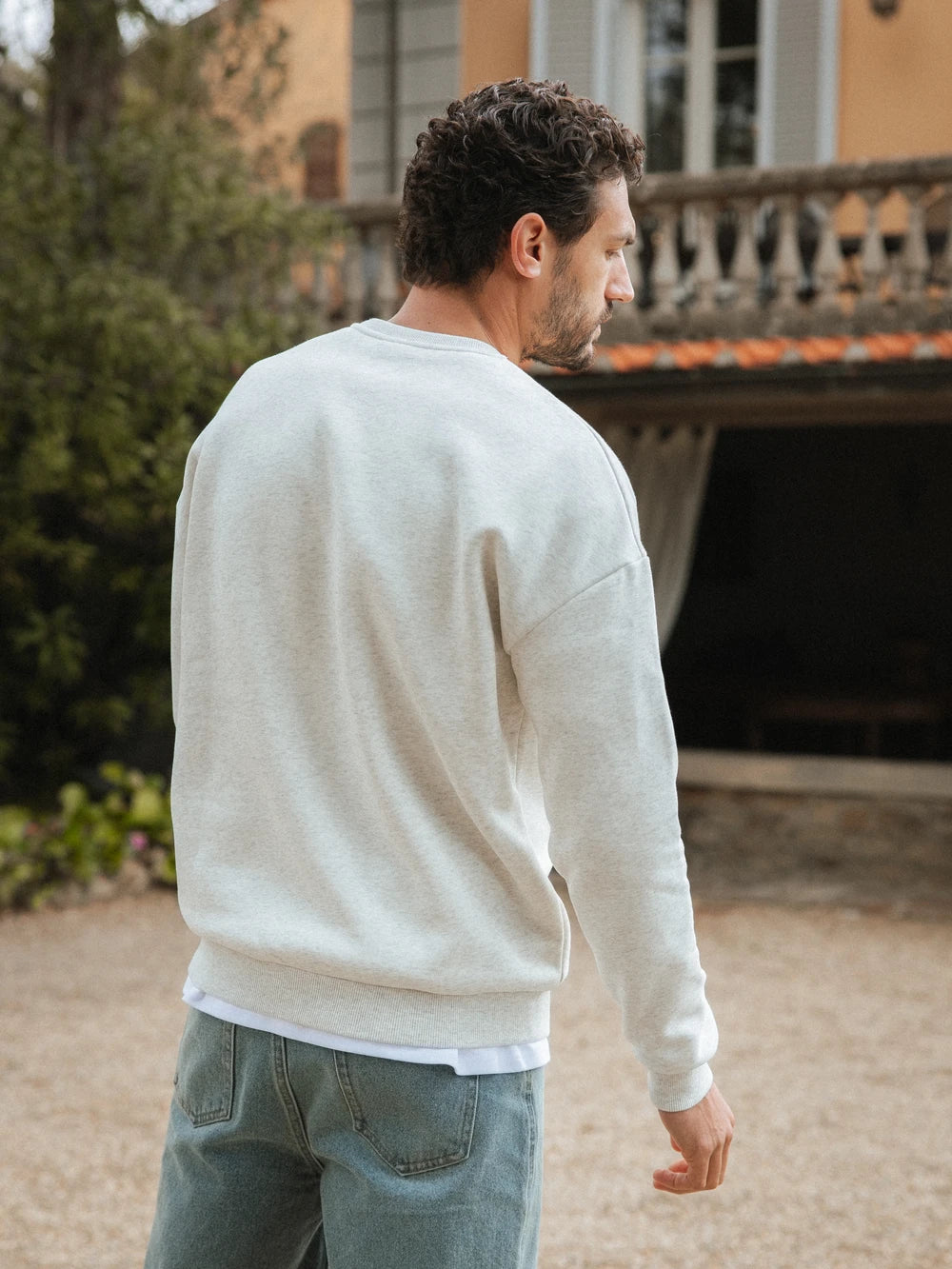 Grey Oversized Basic Sweater