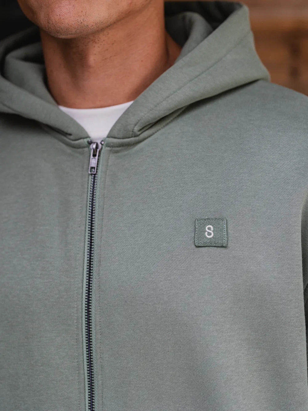 Green Signature Oversized Vest