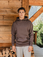 Brown Signature Oversized Hoodie