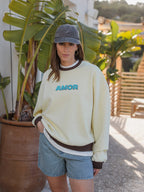 Yellow Amor Oversized Sweater