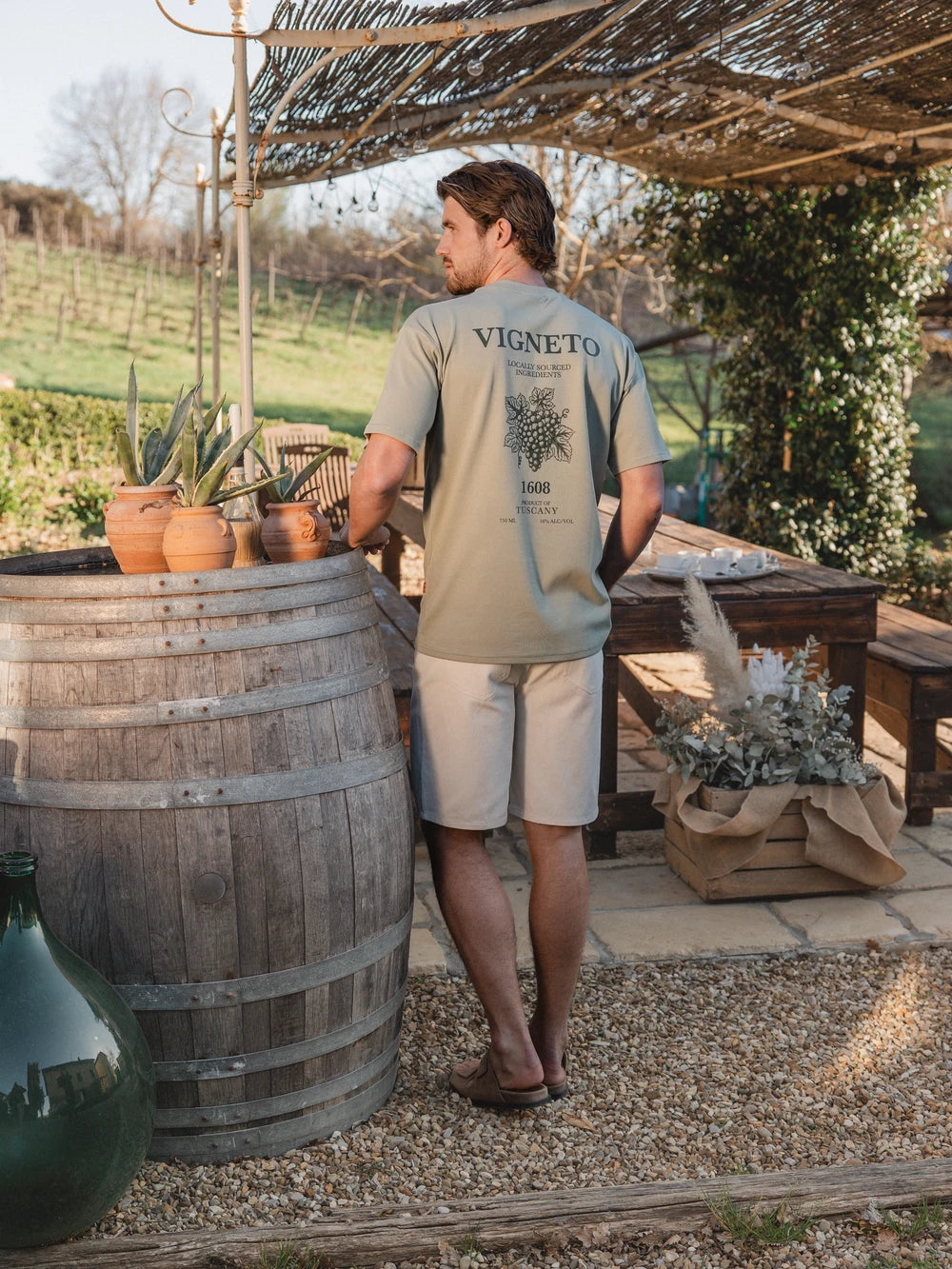 Mint Vigneto Oversized T-shirt