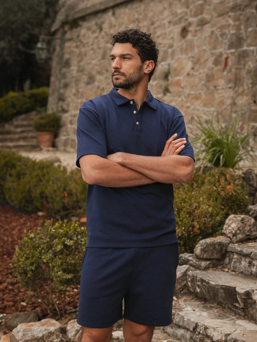 Navy Relaxed Polo
