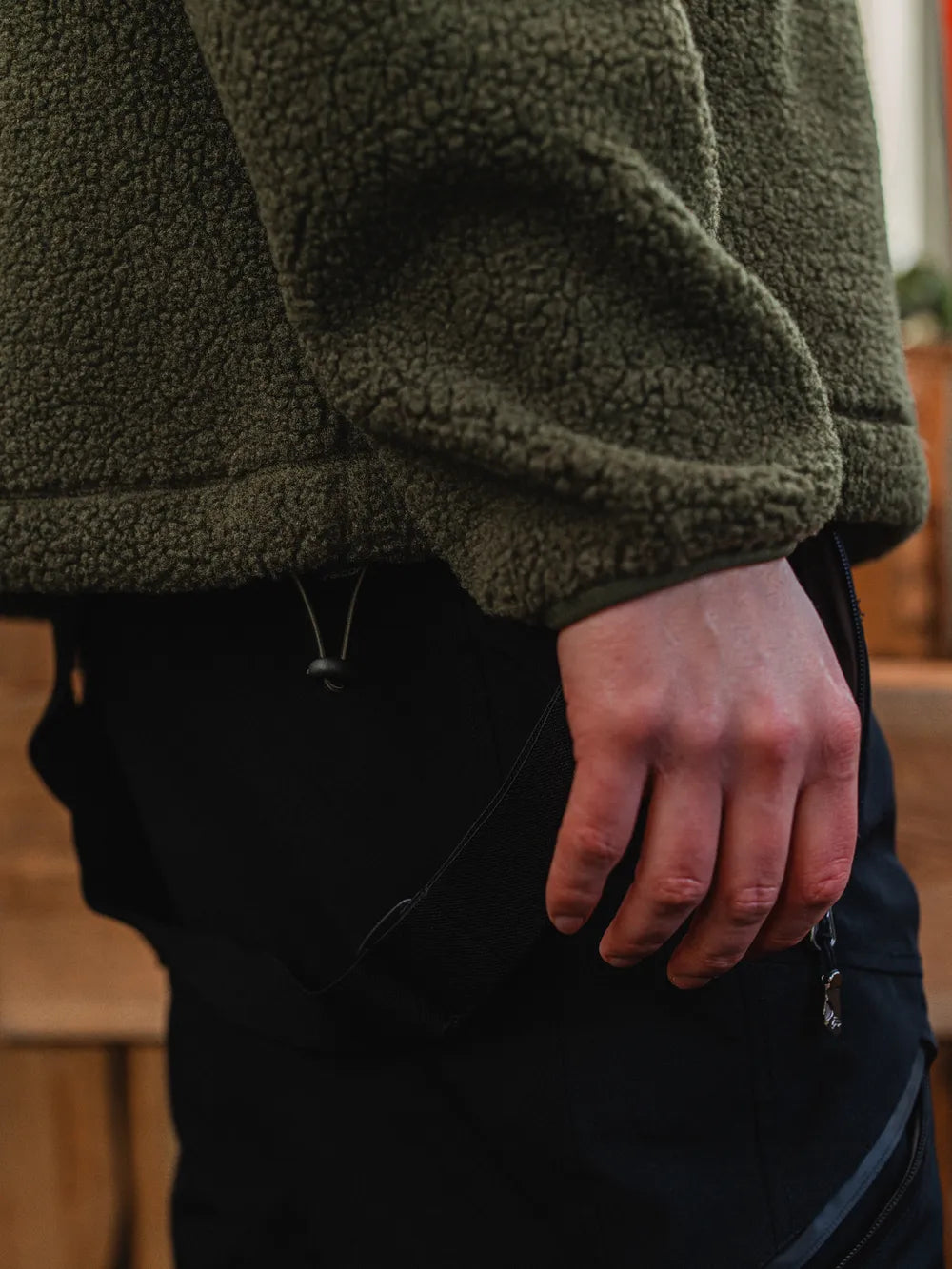 Army Teddy Half Zip Sweater