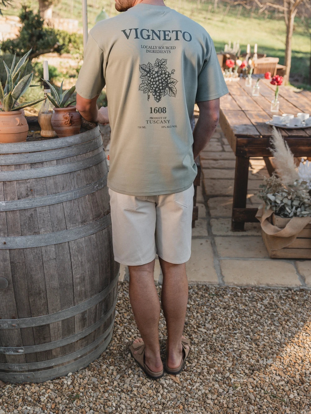 Mint Vigneto Oversized T-shirt