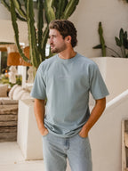 Light Blue Eivissa Oversized T-Shirt