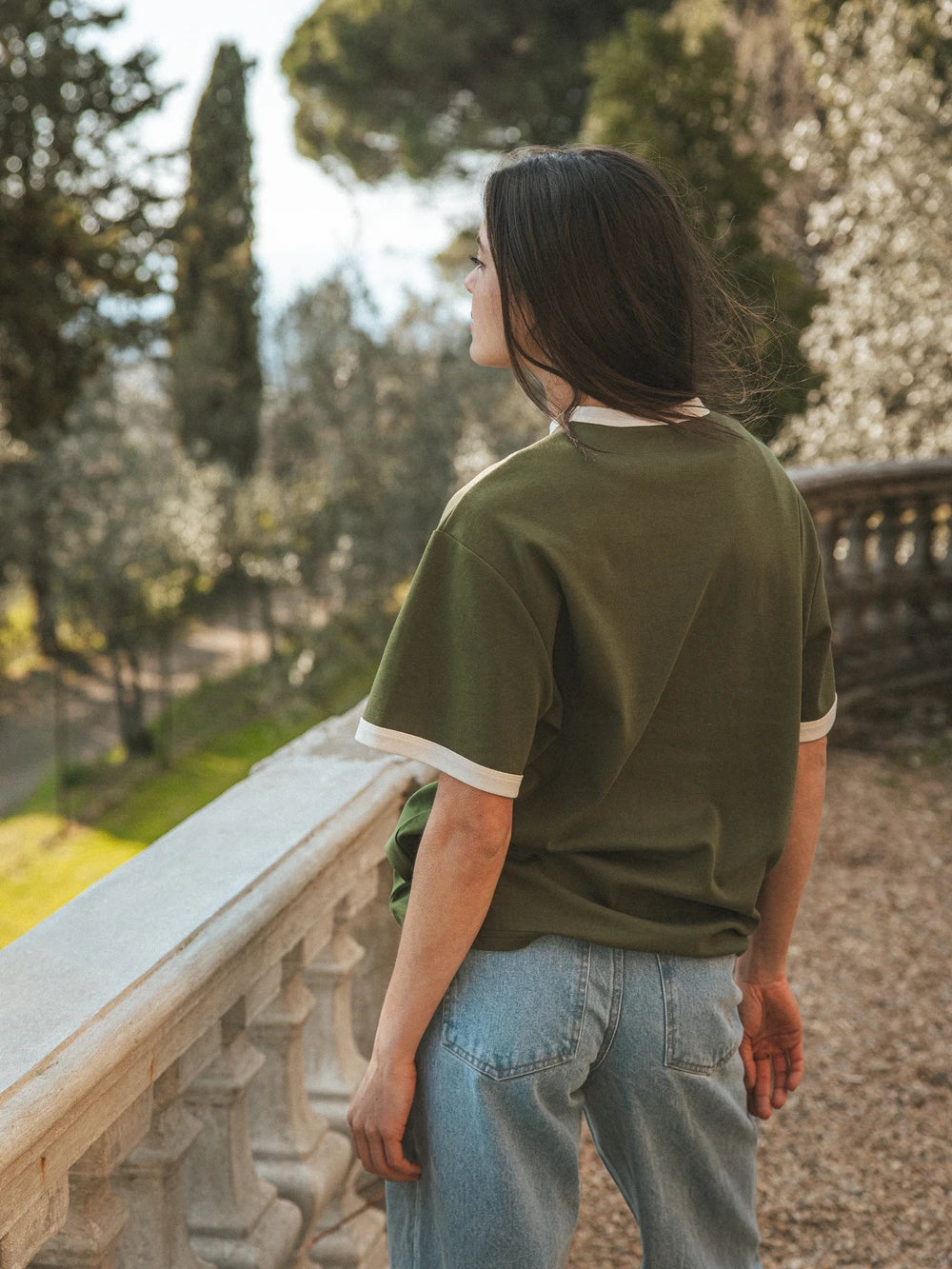 Grünes Damen-T-Shirt