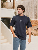 Blue Eivissa Oversized T-Shirt