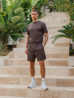 Coffee Brown Basic Sport Short
