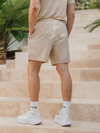 Beige Basic Sport Short