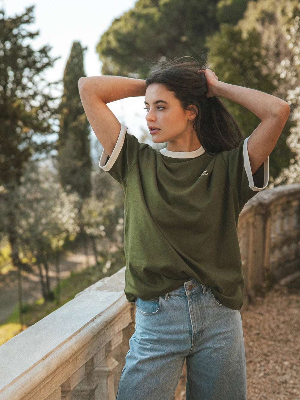 Grünes Damen-T-Shirt