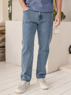 Classic Washed Denim Jeans