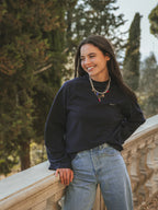 Navy Raglan Long-Sleeve T-shirt