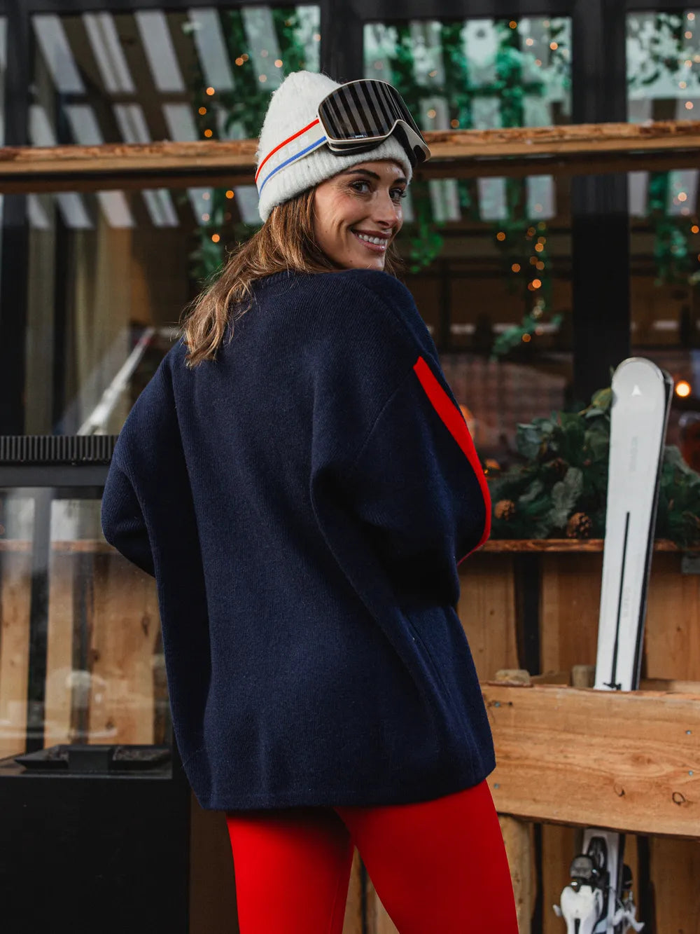 Navy Knit Apres Sweater