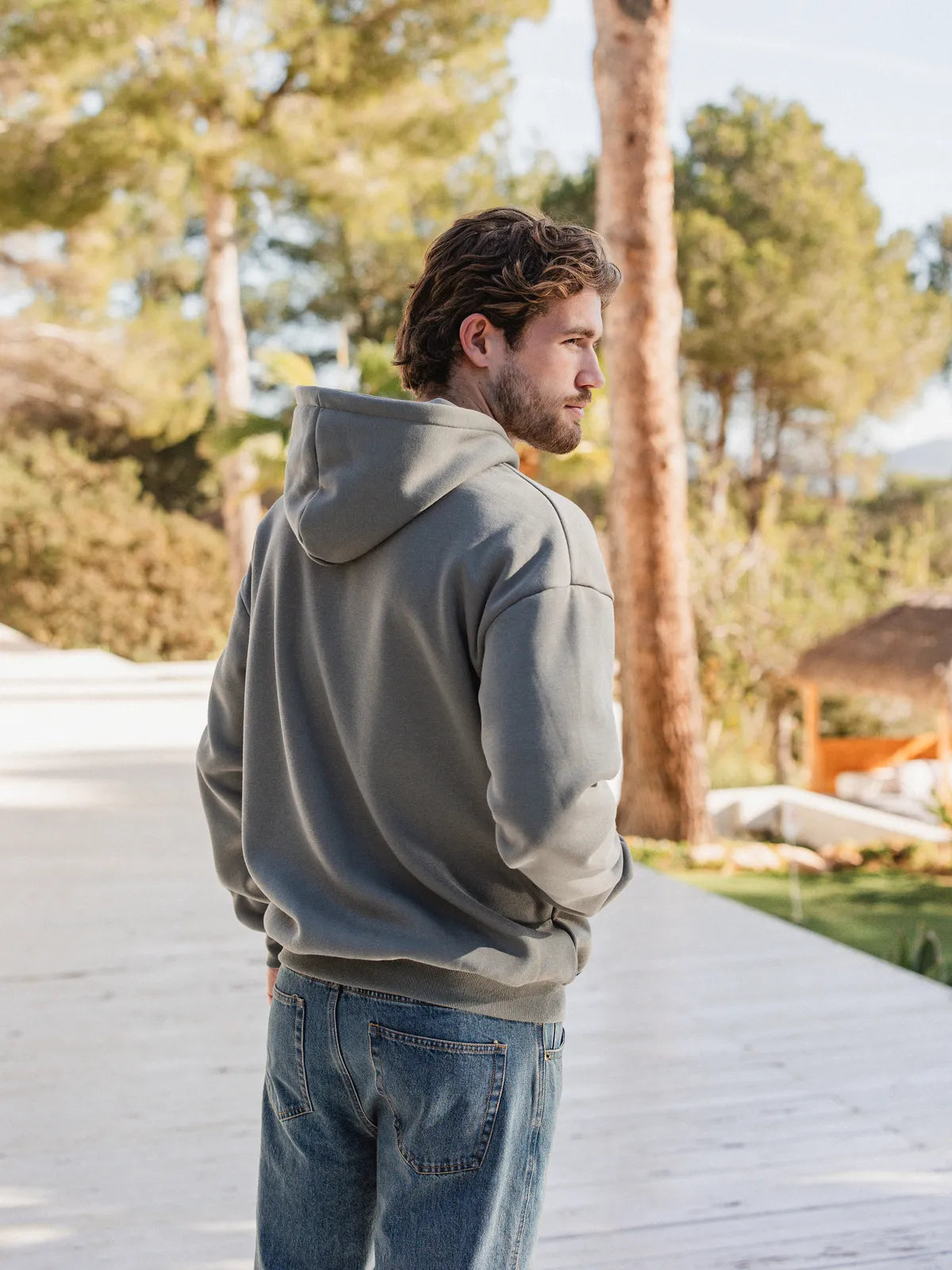 Olive Eivissa Oversized Vest