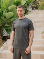 Army Green Stitched Sport T-shirt