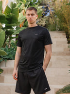Black Stitched Sport T-shirt