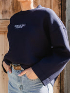 Navy Scuba Oversized Sweater