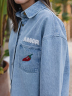 Light Blue Denim Amor Overshirt