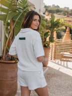 White Soft Terry Polo