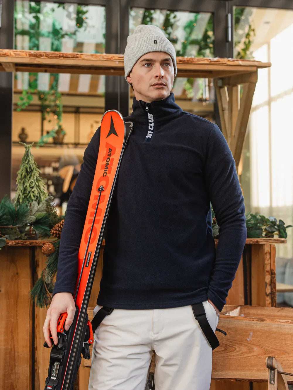 Navy Fleece Skipully