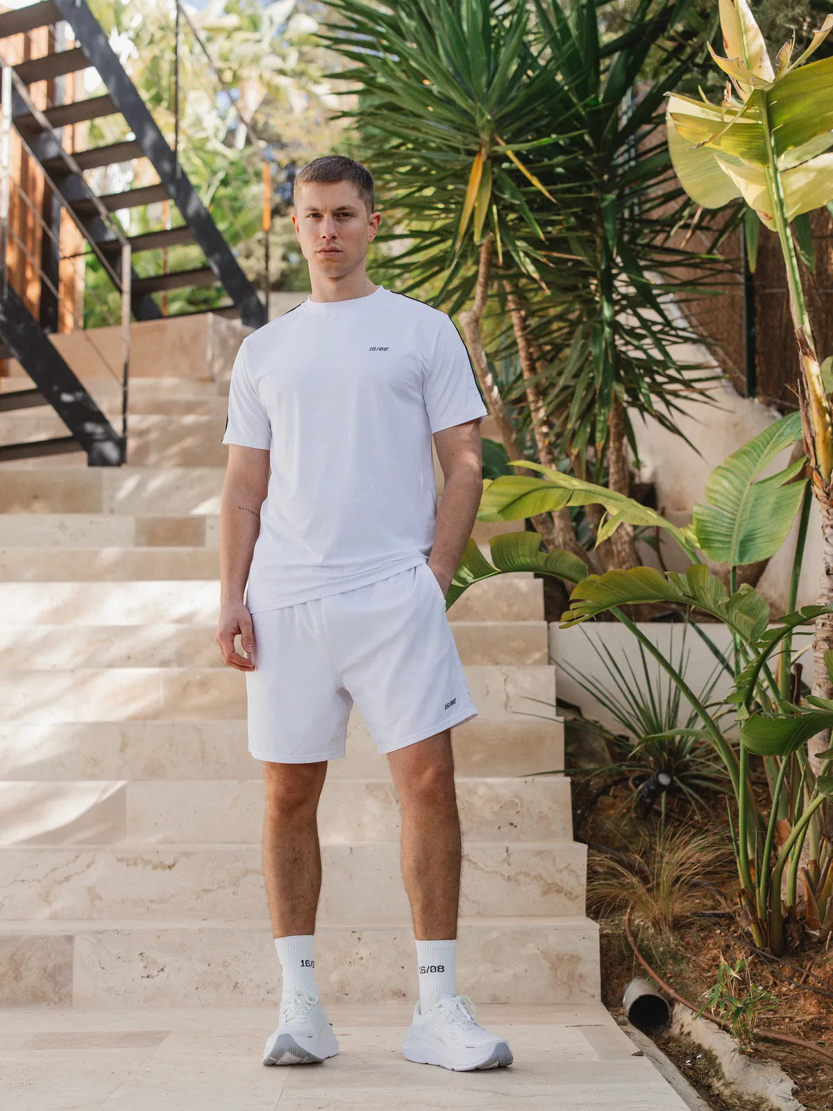 White Stitched Sport T-shirt