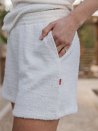 White Soft Terry Short