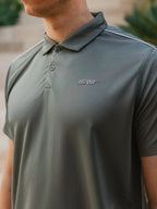 Olive Stitched Sport Polo