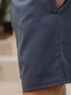 Grayish Blue Basic Sport Short