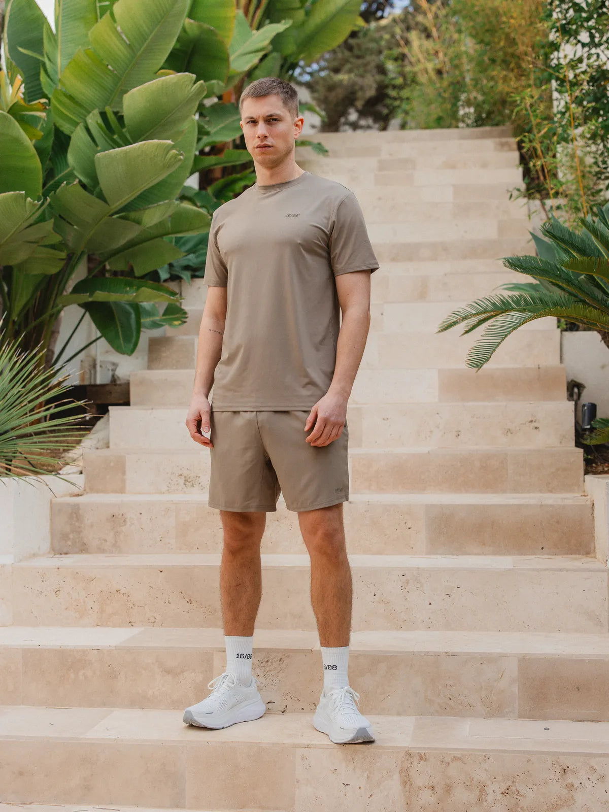 Brown Basic Sport T-shirt