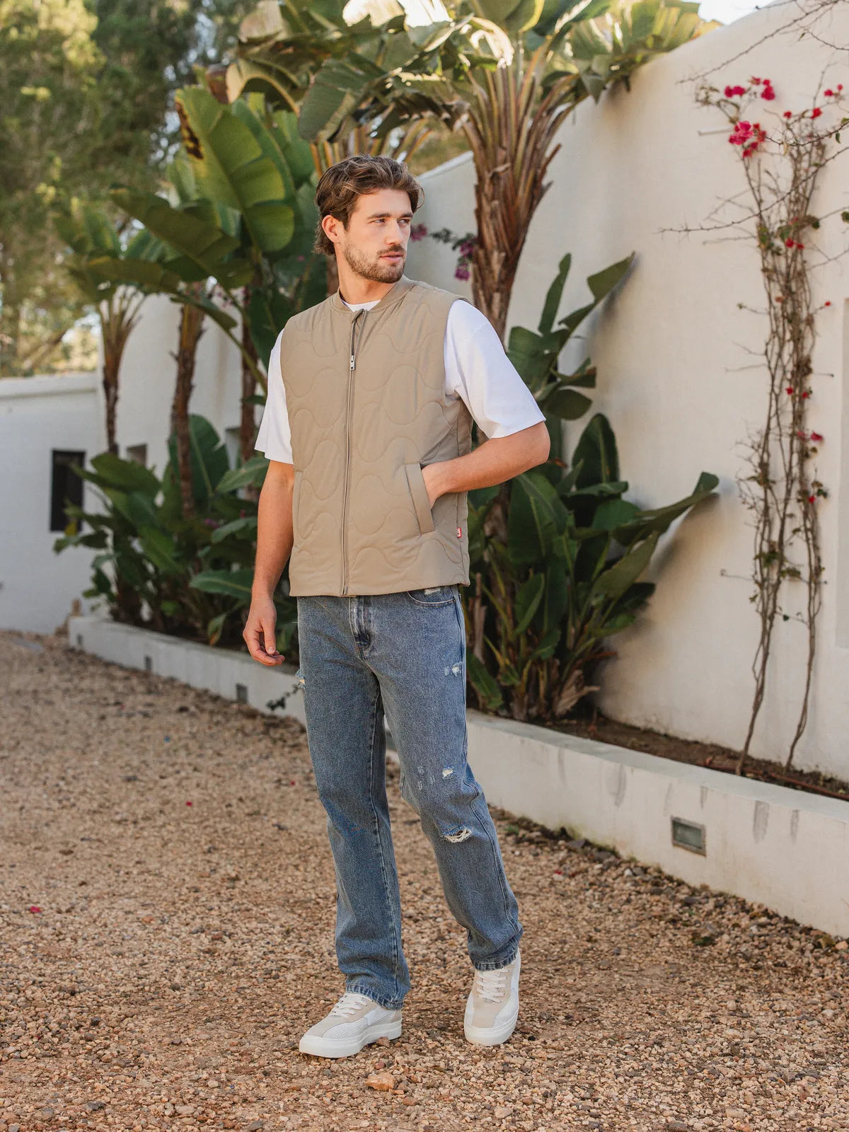 Khaki Stitch Bodywarmer