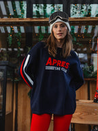 Marineblauer Strickpullover