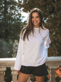 White Raglan Longsleeve T-shirt