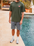 Green Patch Oversized T-Shirt