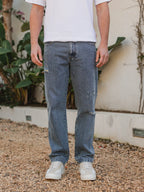 New Washed Blue Damaged Jeans