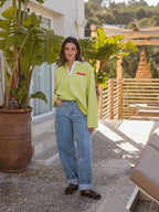 Knitted Amor Oversized Polo