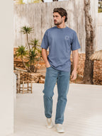 Blue Circle Oversized T-Shirt